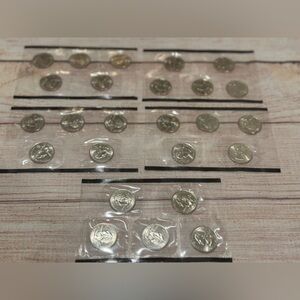 Lot of five 2001 US State Quarters
